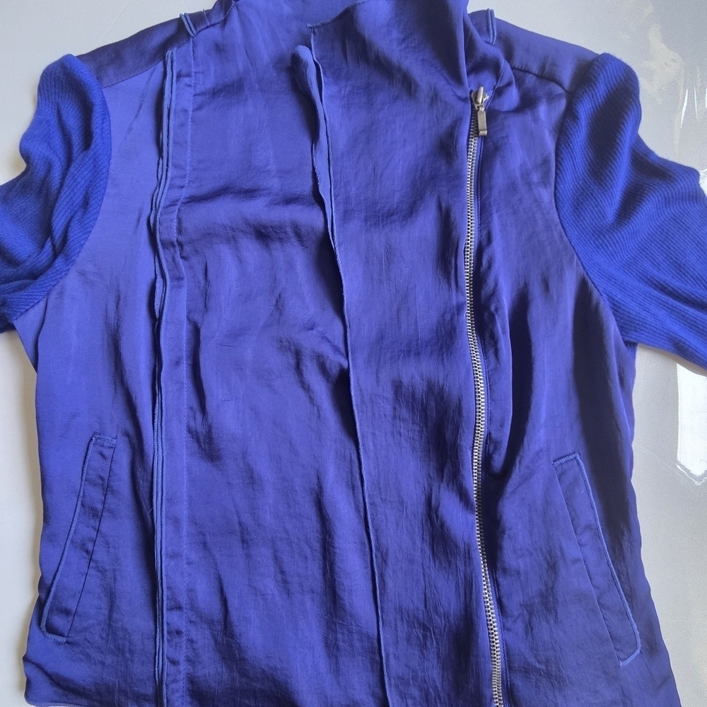 INC International Concepts Layered Blue Jacket - Picture 7 of 9